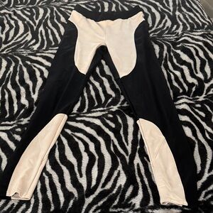 Black and Cream Leggings